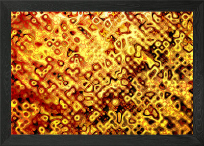 Golden theme Framed Wall Art Poster Canvas Print Picture