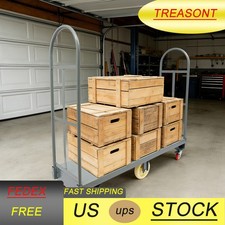 U-Boat Cart Steel Platform Truck Dolly with Removable Handles 2000LBS Capacity
