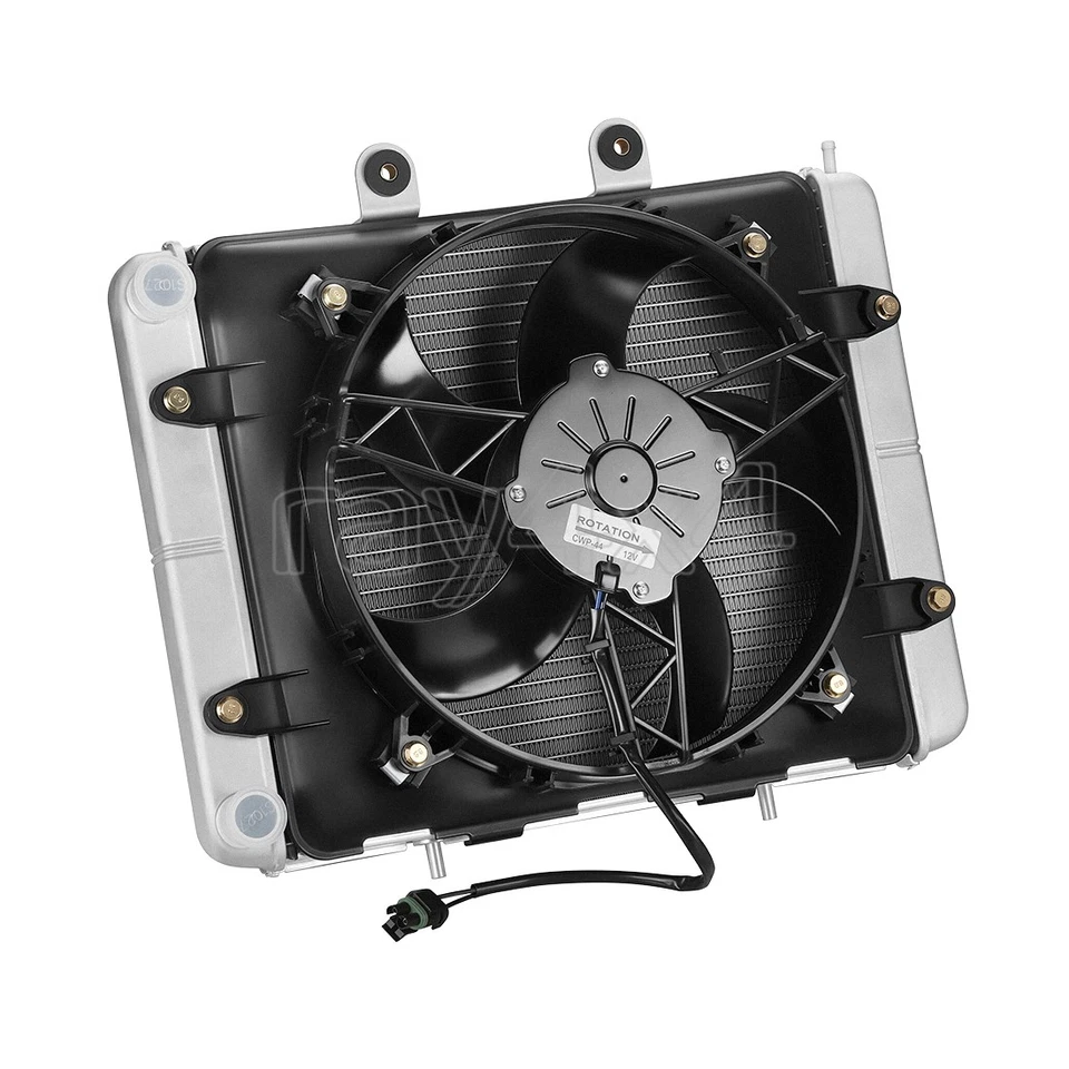 Radiator and Cooling Fan For Polaris Sportsman 700 EFI 2004 2005 2006 2007 2008 - Image 4 of 4