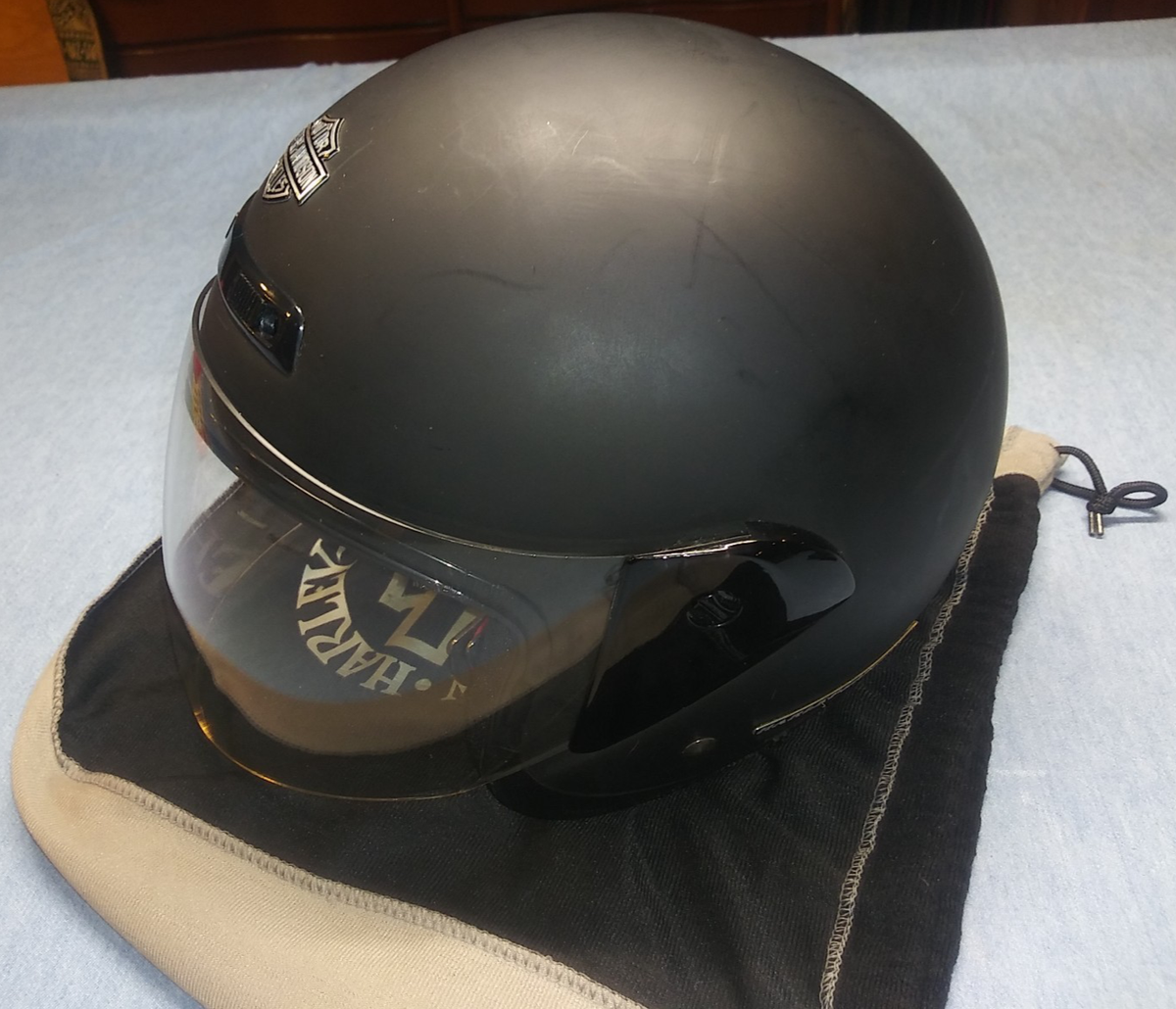 Harley-Davidson ジェットヘルメット マットブラック Harley-Davidson Motorcycle Helmet Jet Flat Black Size M 98011-01V