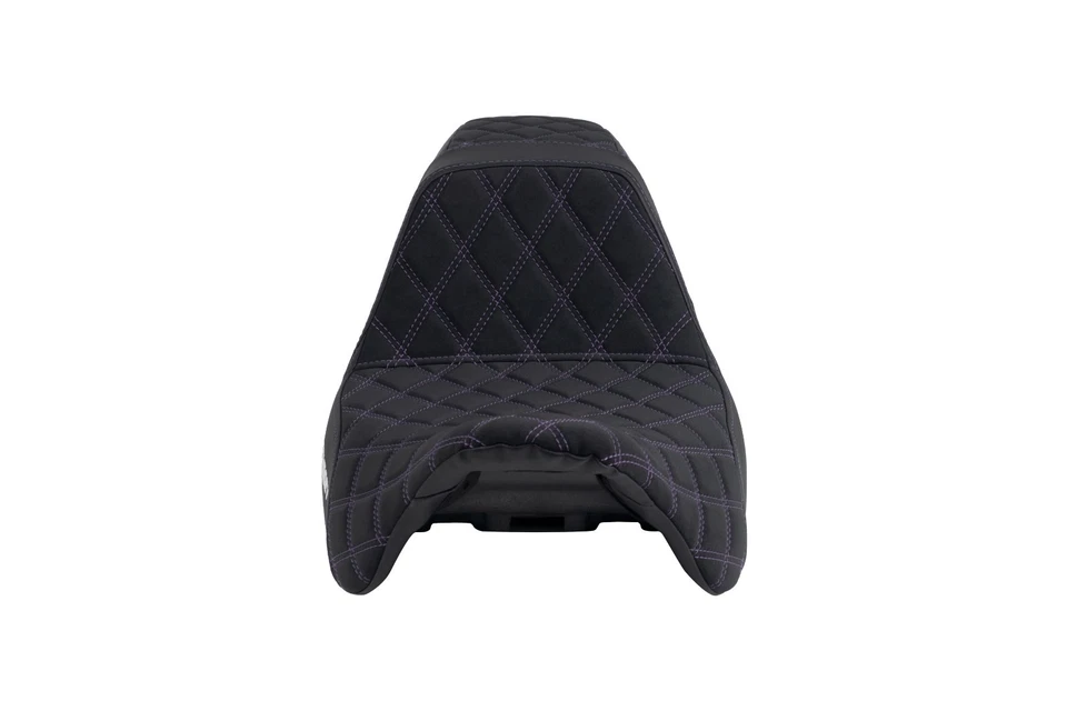 Odyssey Harley-Davidson Suede Seat 2018–23 Road Glide Purple Stitching US Stock - Image 2 of 4