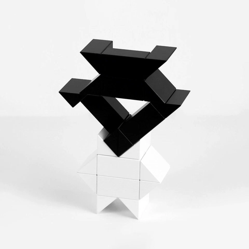 Naef Ponte gioco giocattolo costruzione mattoncini in legno nero bianco New... - Immagine 4 di 4