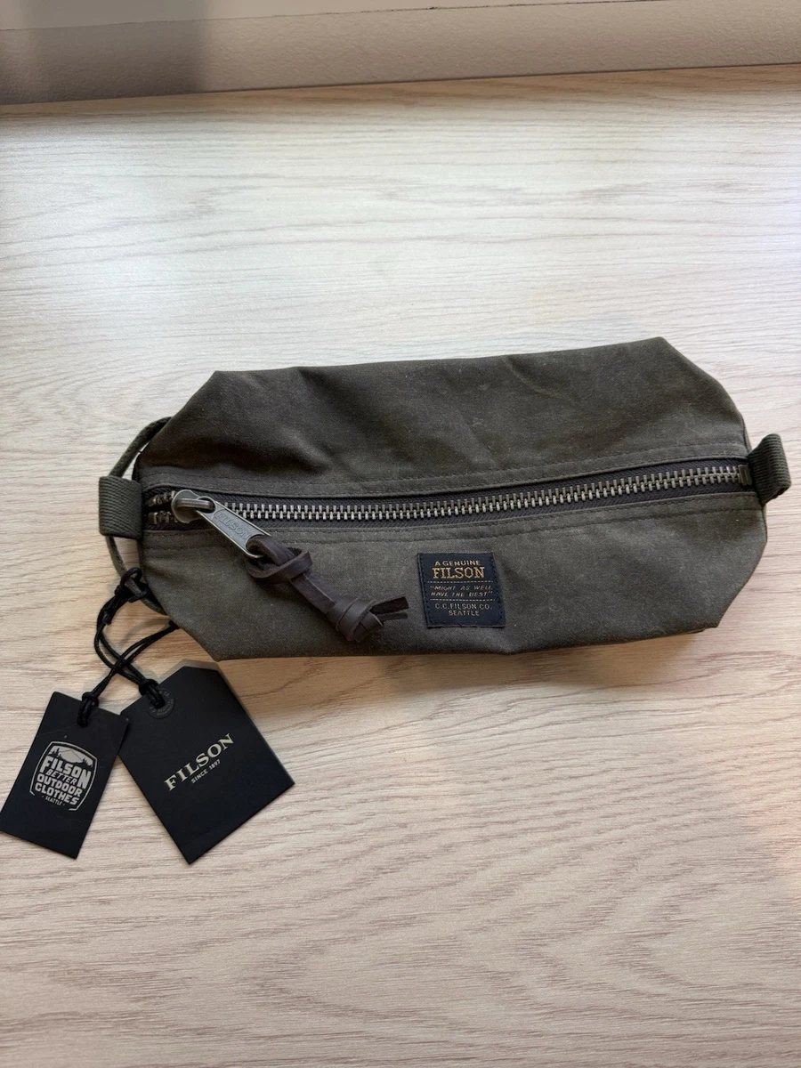 Filson Tin Cloth Travel Kit Bag - Otter Green - New With Tags!