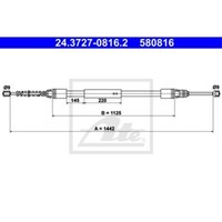 ATE Handbremsseil Bremsseil Hinten Passend FüR Peugeot 106 II CitroëN Saxo