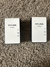 2x  TP-Link 200 Mbps AV200 Powerline Adapters Model TL-PA211.  #S2