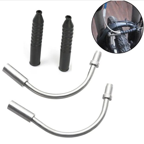 2 Sets MTB Mountain Bike V Brake Noodles Cable Guide Bend Tube Pipe