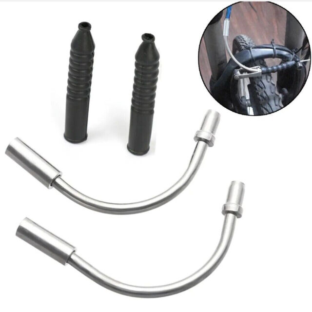2 Sets MTB Mountain Bike V Brake Noodles Cable Guide Bend Tube Pipe Sleeves Prot 2 Sets MTB Mountain Bike V Brake Noodles Cable Guide Bend Tube Pipe Sleeves Prot