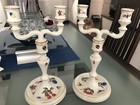 Herend Market Garden Hand-Painted China Pair of Candlesticks — photo 1