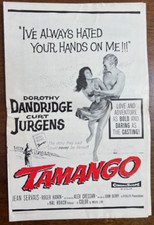 TAMANGO 1958 MOVIE PRESSBOOK DOROTHY DANDRIDGE CURD JURGENS