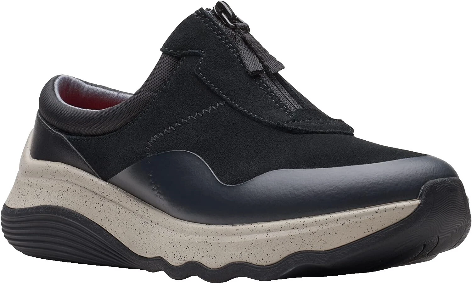 Clarks Suede Black Comfort Shoes for Women