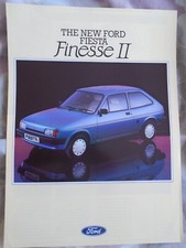 Ford Fiesta Finesse II brochure Jan 1986 UK market
