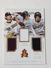 2015 NATIONAL TREASURES TRIPLE PATCH JERSEY ARIZONA STATE BASEBALL KIPNIS #31/99