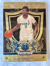 2019-20 Prizm Draft Picks Cam Reddish Crusade Gold Vinyl RC SSP #5/5 Duke/Hawks