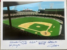 Tiger Stadium Lithograph Autographed by 8 1968 Detroit Tigers  W 5 DEC Freehan