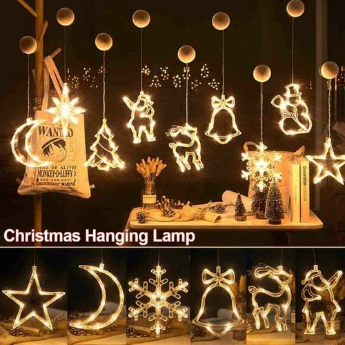 Decor Window Xmas Light String Curtain Tree Party Christmas Fairy Indoor Hanging - Picture 3 of 23