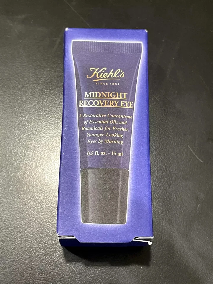 New in Box! Kiehl's Midnight Recovery Eye Concentrate Younger Looking 0.5oz/15ml - Image 3 of 3