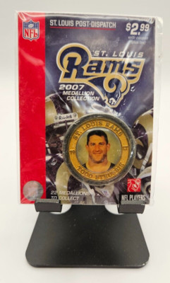 St. Louis Rams 2007 Medallion ~ St Louis Post Dispatch NFL ~ Todd Steussie