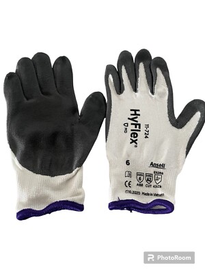 Ansell (ASL11724080) HyFlex 11-724 Cut Protection Gloves, 1 Pair Size  6 new