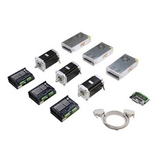 US Free Ship Promote 3Axis Nema34 Stepper Motor 1600oz.in 3.5A Driver CNC Kits