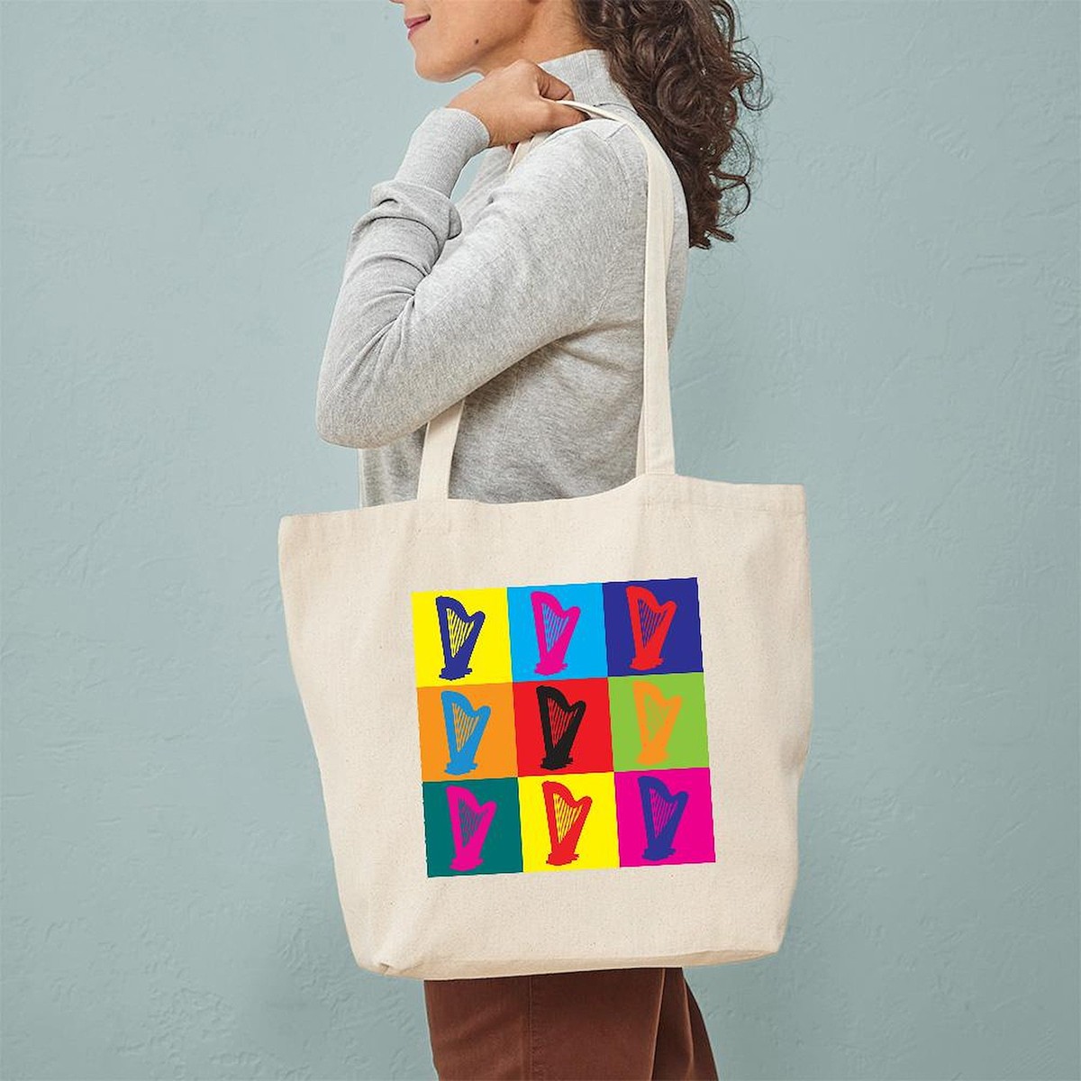 CafePress Pagan Tote Bag - Natural Canvas, Reusable Shopping Bag, Small Or Medium, Printed Design - View #6