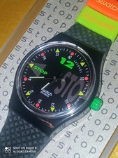 SWATCH STOP WATCH 1993 NIGHTSHIFT SSB101 NUOVO PERFETTO FUNZIONANTE VINTAGE