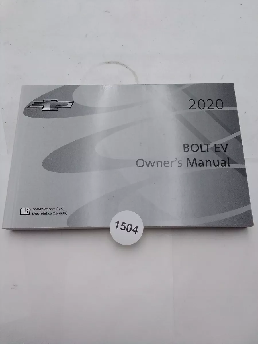 Chevy bolt outlet owners manual 2020