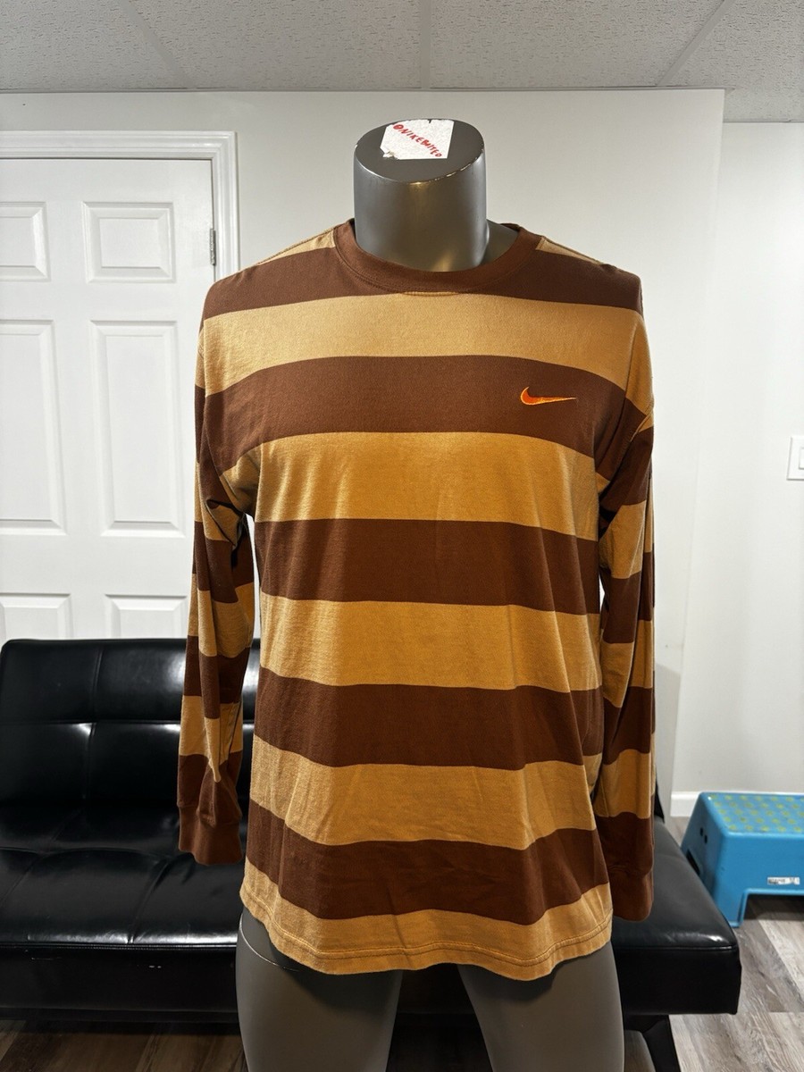 nike striped long sleeve shirt