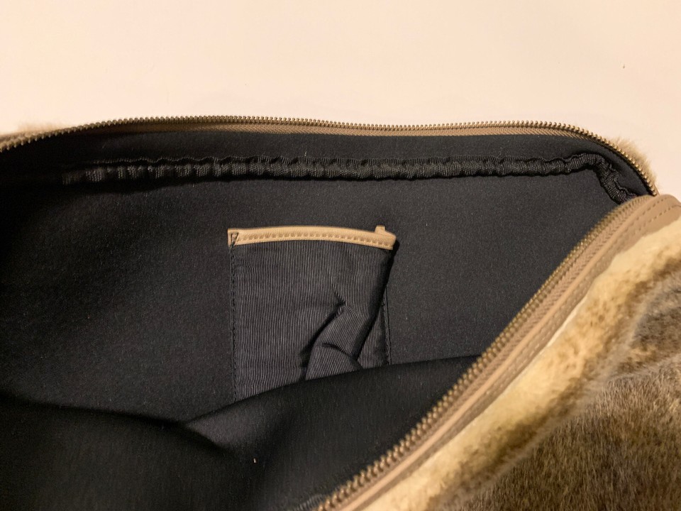 Restoration Hardware Faux Fur Laptop Case eBay