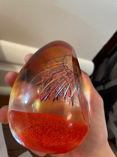 Year 2000 Coca-Cola Egg Paperweight Caithness Scotland "American Dream" 20/350 - Picture 6 of 12
