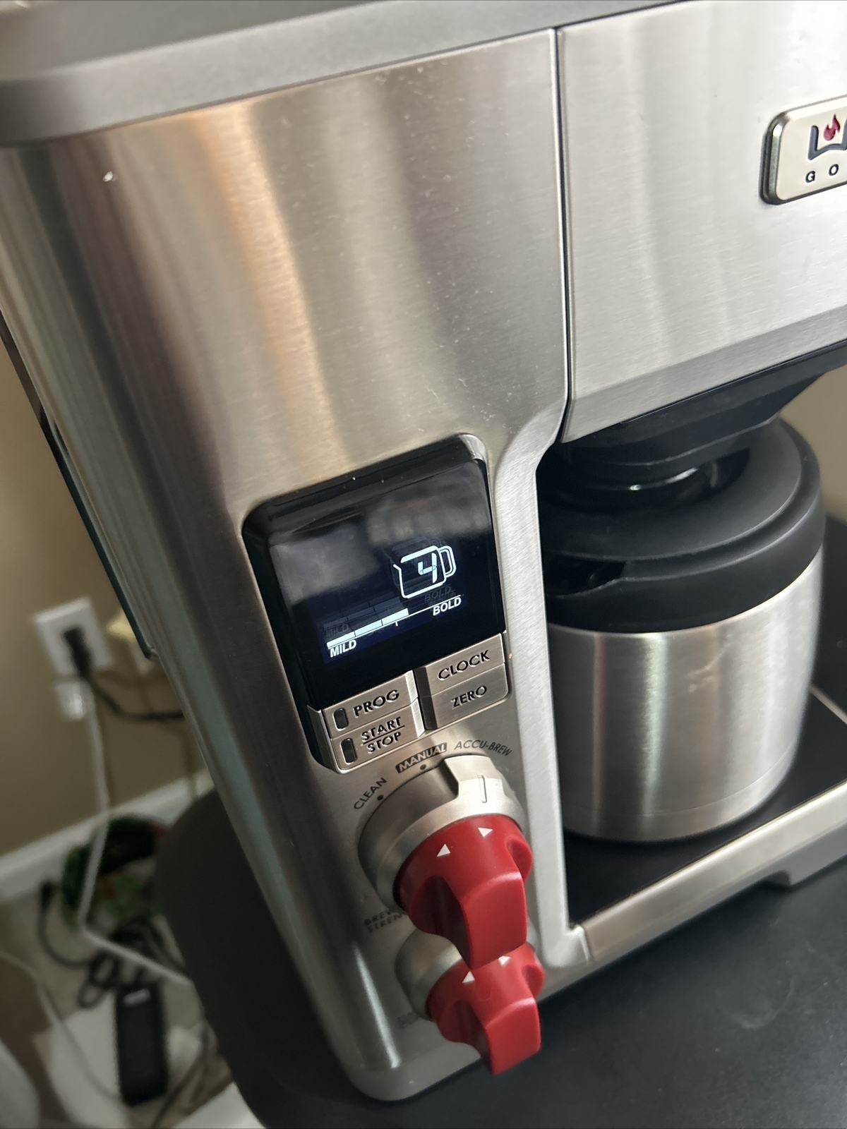 Wolf Gourmet Coffee Maker WGCM100S 10 Cup With Extra Water And Coffee