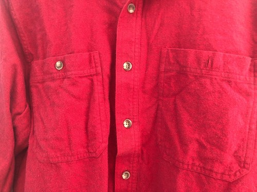 Gander Mountain Guide Series Red burgandy button Shirt Long Sleeves Men Small (7 - Picture 3 of 6