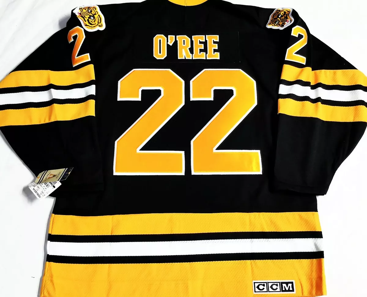 VINTAGE-SERIES-L WILLIE O'REE BOSTON BRUINS HOME NHL LICENSED CCM  HOCKEY JERSEY