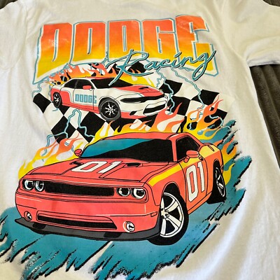 Dodge X Reason Shirt Men M White Dodge SRT Buckle Up Tee Shirt