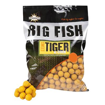 Dynamite Baits BIG FISH SWEET TIGER & CORN BOILIES 20mm 1kg Karpfenangeln