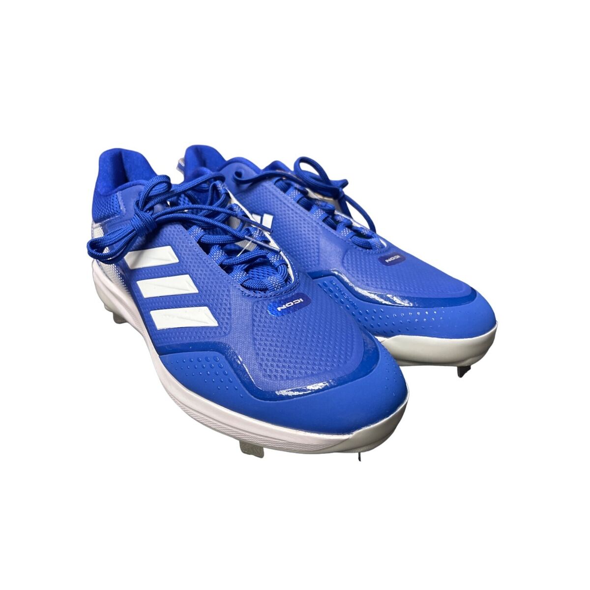NEW! Adidas Ion 7 Baseball Cleats Royal Blue White Lightweight