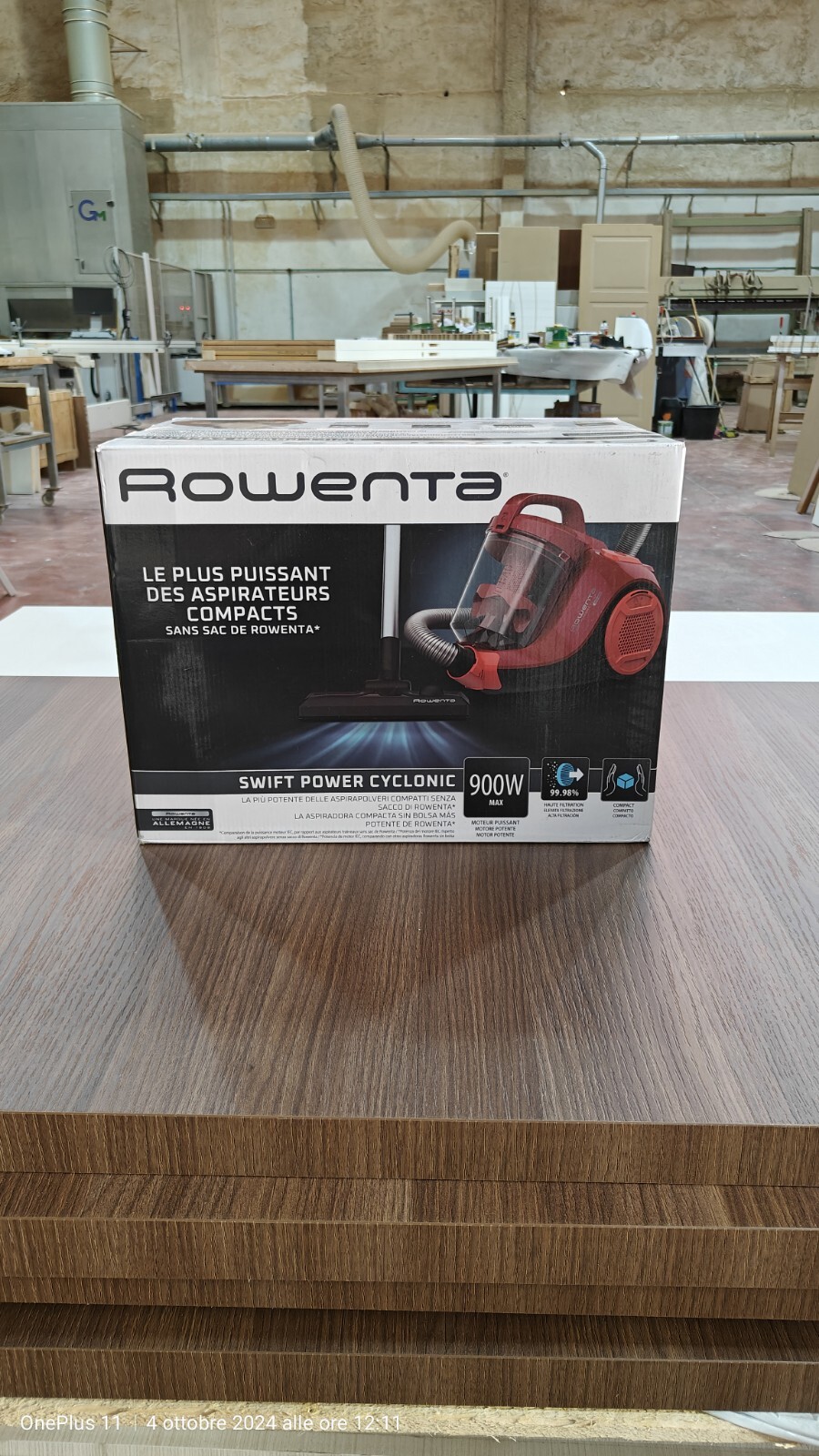 Rowenta RO2913 Swift Power Cyclonic Aspirapolvere a Traino Senza Sacco, 900w Max