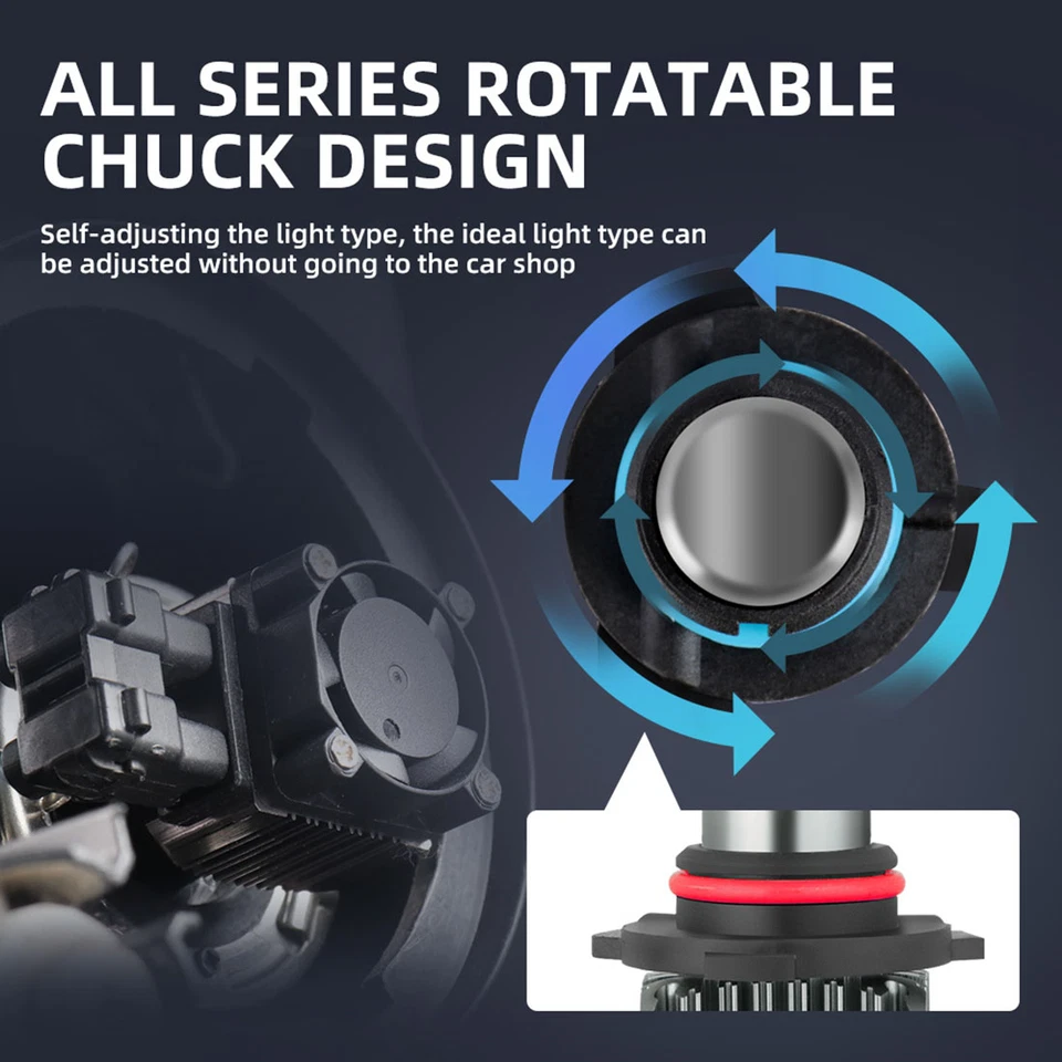 For GMC Yukon 2001-2006 3 Pair 6000K 880/881+2x 9005 Headlight Fog Light Bulbs - Image 4 of 4