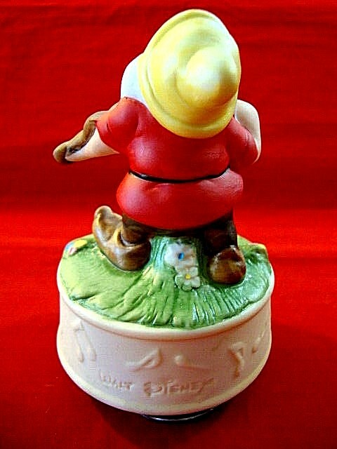 Vintge 1986 Disney Snow White & 7 Dwarfs 'DOC' 50th Anniversary Schmid Music Box