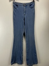 Jealous Tomato Flare Jeans Sz Small High Waist Bell Bottom women  s Stretch Hippi