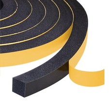 1/2 Inch x 1/2 Inch Foam Insulation Tape Weather Stripping Door Seal Strip, 13Ft