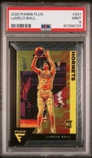 2020-21 Panini Flux #201 Lamelo Ball RC-Rookie Hornets graded PSA 9 Mint