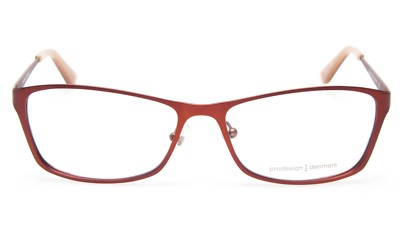 NEW PRODESIGN DENMARK 1286 c.4621 ORANGE/BROWN EYEGLASSES 55-16