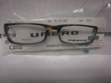 UMBRO EYEGLASSES FRAME ODESSA in TORTOISE 51-17-130 DEMO WITH GENERIC CASE