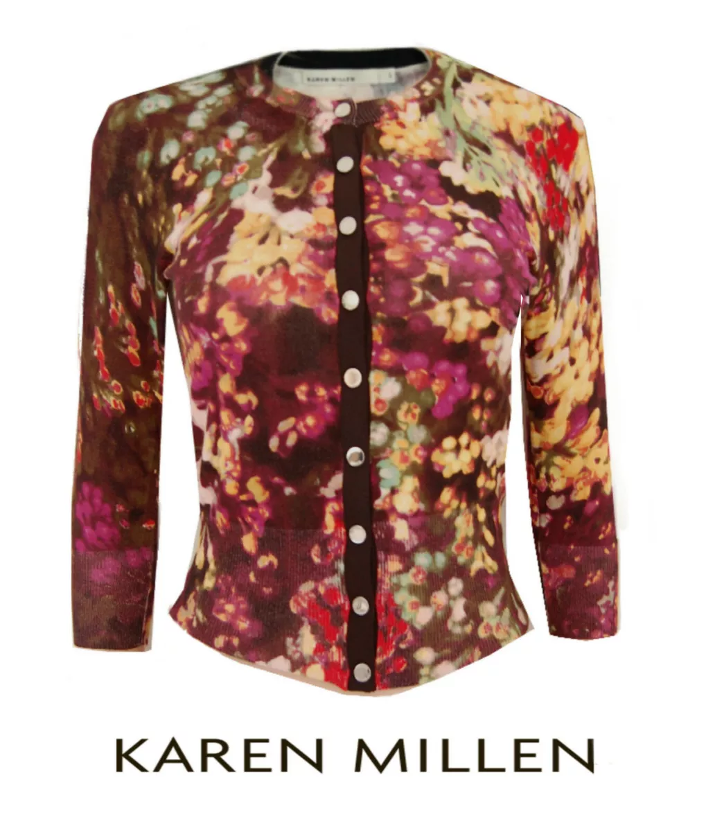 Karen millen floral cardigan sale