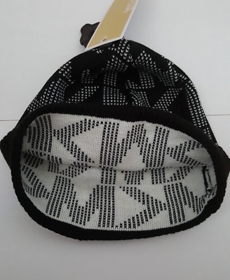 Michael Michael Kors MK Black Thin knit Beanie Hat One size  display picture 2