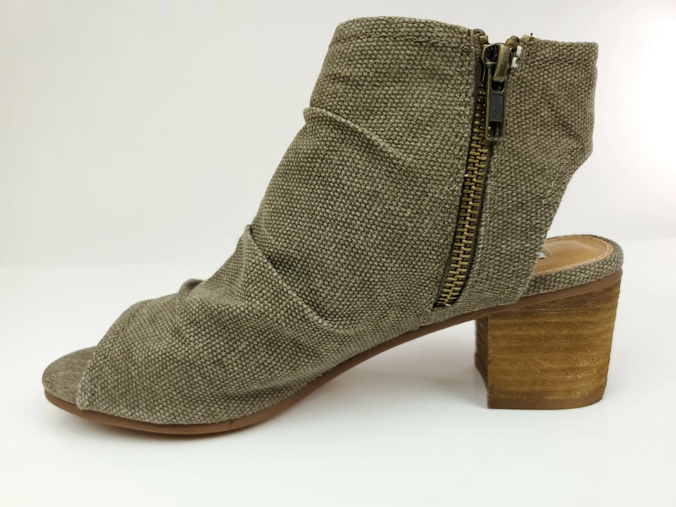 Sandalia de lona de tela marrón Anna talla 7 sin clasificación Foto 4 de 4