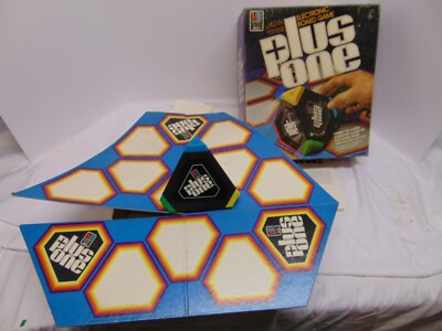 1980 Milton Bradley Electronics Plus One game 4 sided computer #4044 in box