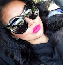 Oversized BOLD Wolves Temples Cat Eye Large Arms Round Square WaYfe Sunglasses L