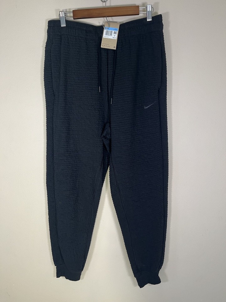 Nike DV9885010 Mens MTALL DriFIT Yoga Black Pants Training 95 eBay