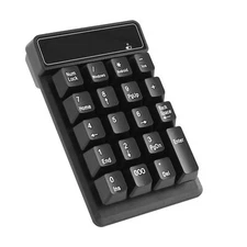 Bluetooth Number pad 19-Keys Wireless Numeric Keypad Portable Mini Multi-Func...